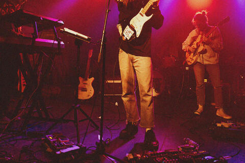 Stage lighting during a show